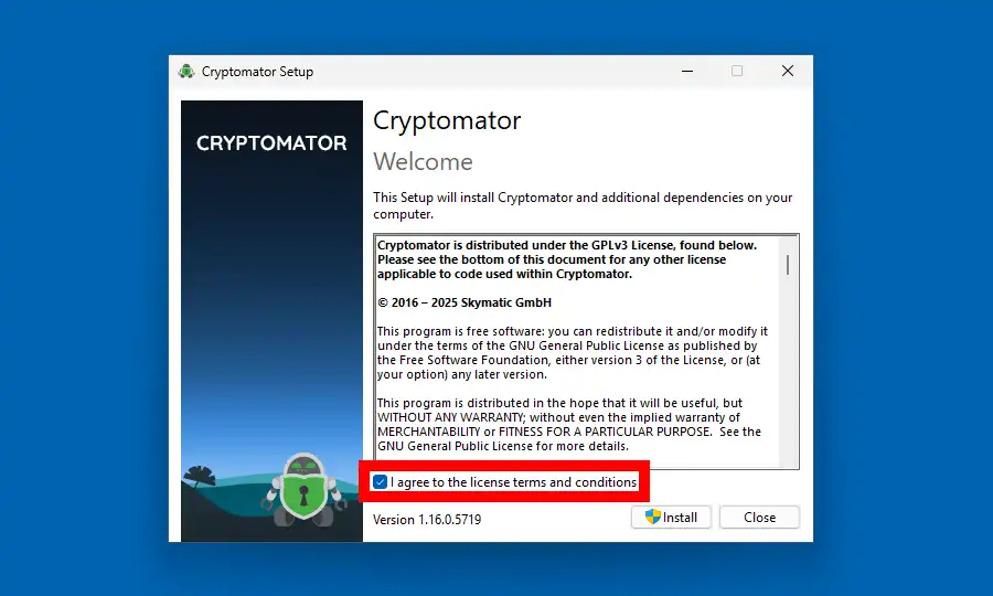 Cryptomatorのインストール