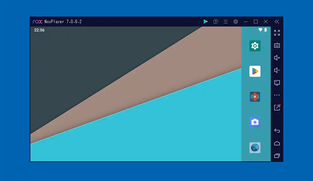 Nova Launcherをホームアプリに設定後の画面