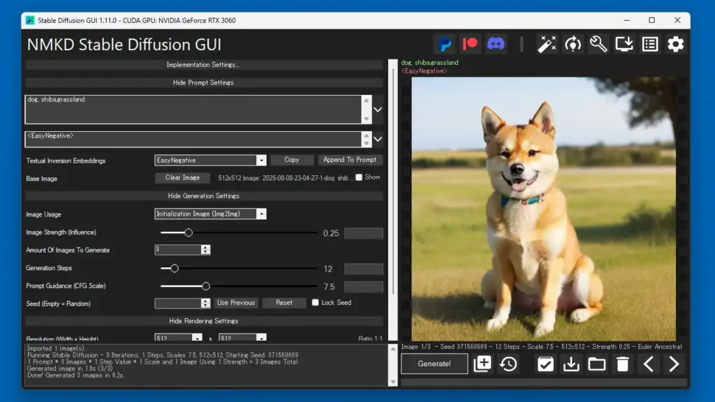 Initialization Image (Img2Img)