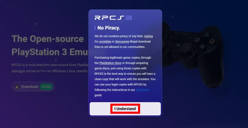 RPCS3公式サイト