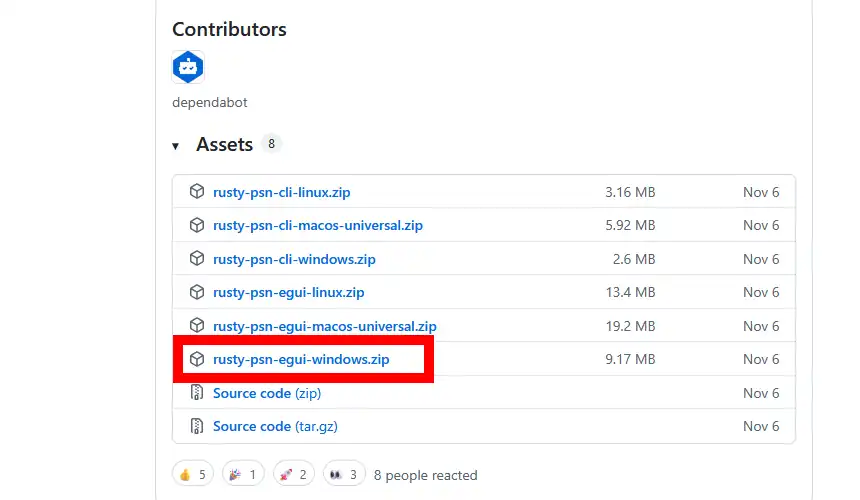 Rusty-PSNのダウンロード