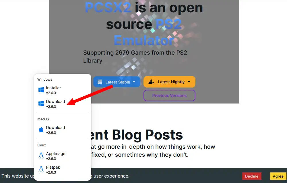 PCSX2公式サイト